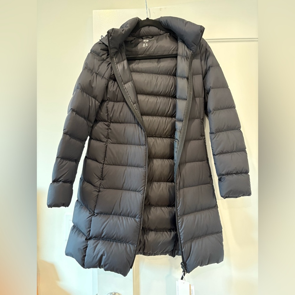NWT Uniqlo light down long coat XS